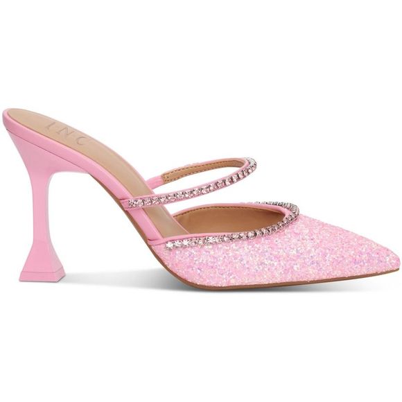 Pink Glitter Women's Heels - Picture 2 of 3